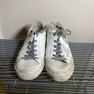 Super- Star White Sneakers with Star Detail